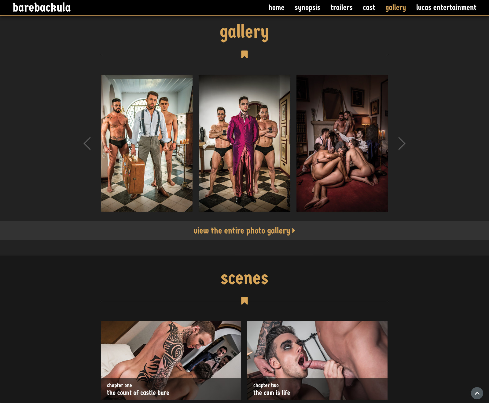 Screenshots of Barebackula
