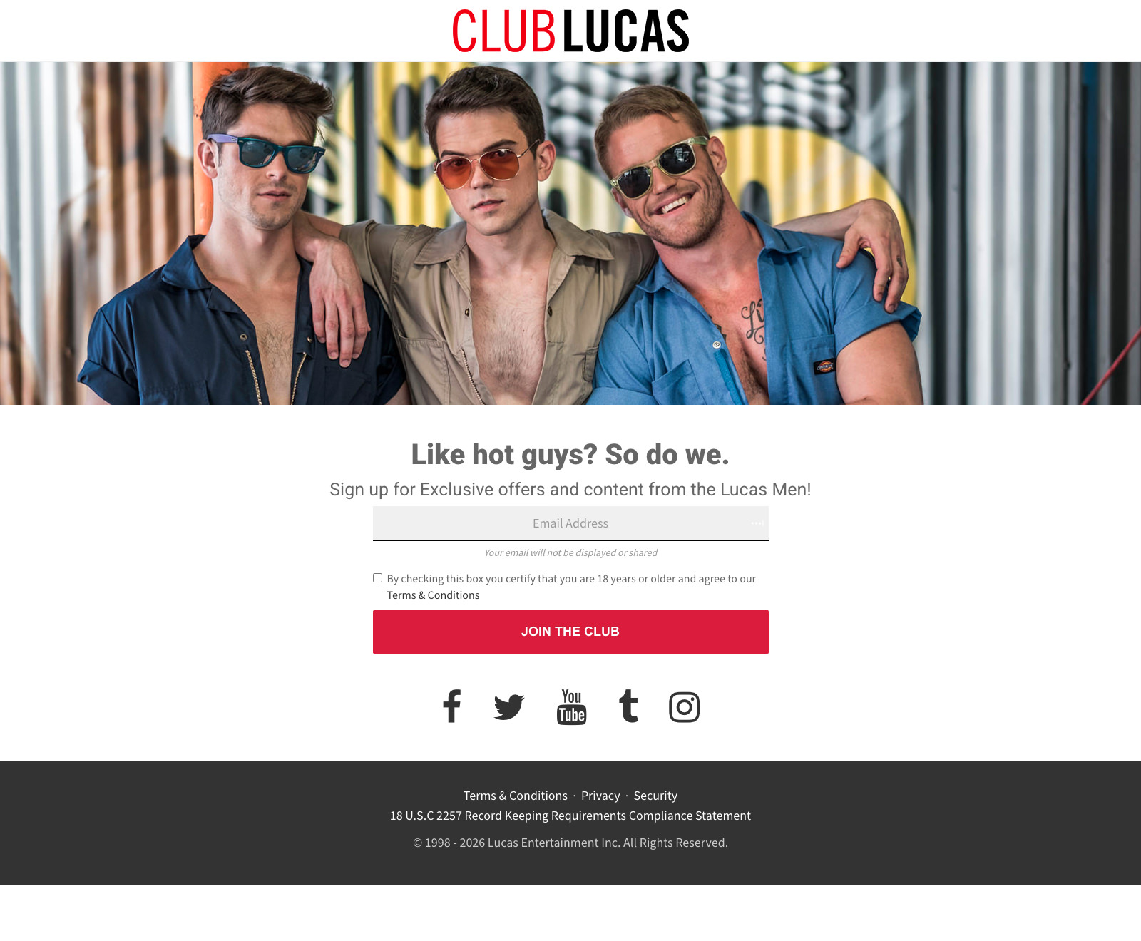 Screenshots of Club Lucas
